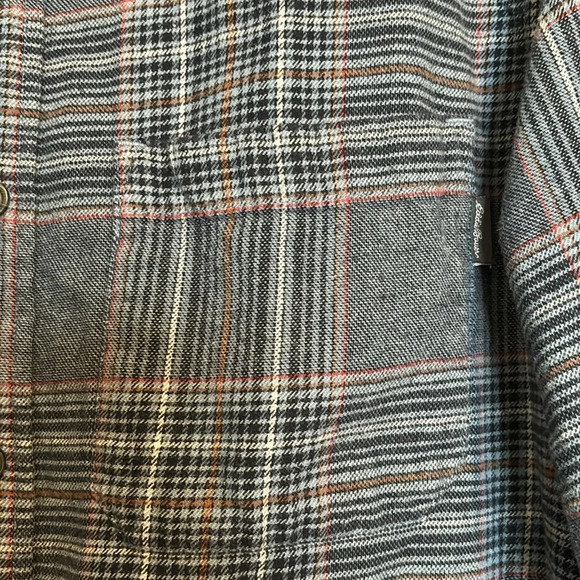 Eddie Bauer men’s blue plaid long sleeve flannel shirt size large - Picture 3 of 8